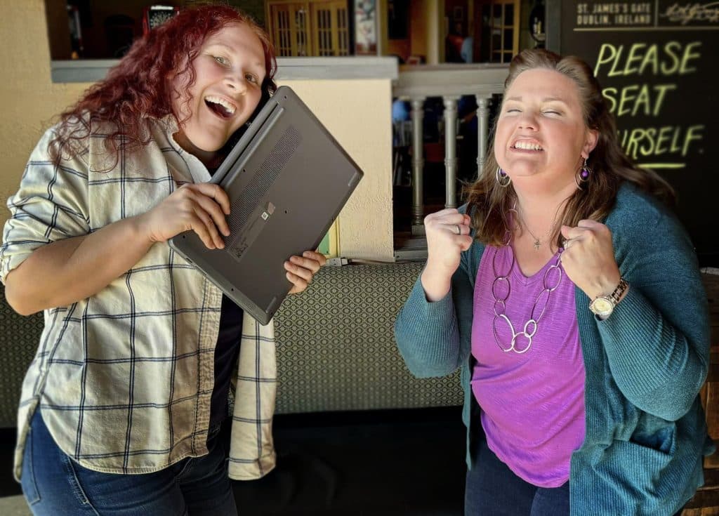 Lindsey Patton and Amy Watson, present and past MBA Admins.